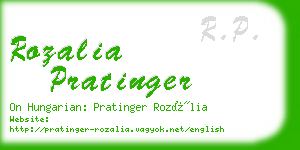 rozalia pratinger business card